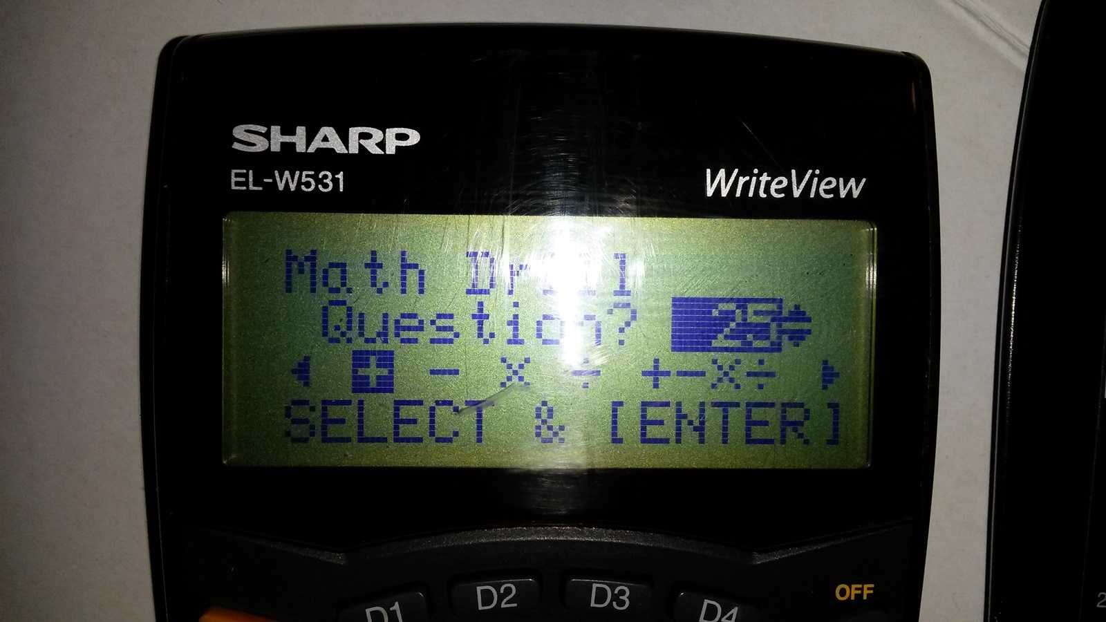 SHARP EL-W531 WriteView kalkulator naukowy