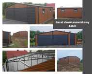 Garaż schowek blaszany na narzędzia 8x6m dwustanowiskowy (9x5 10x4)