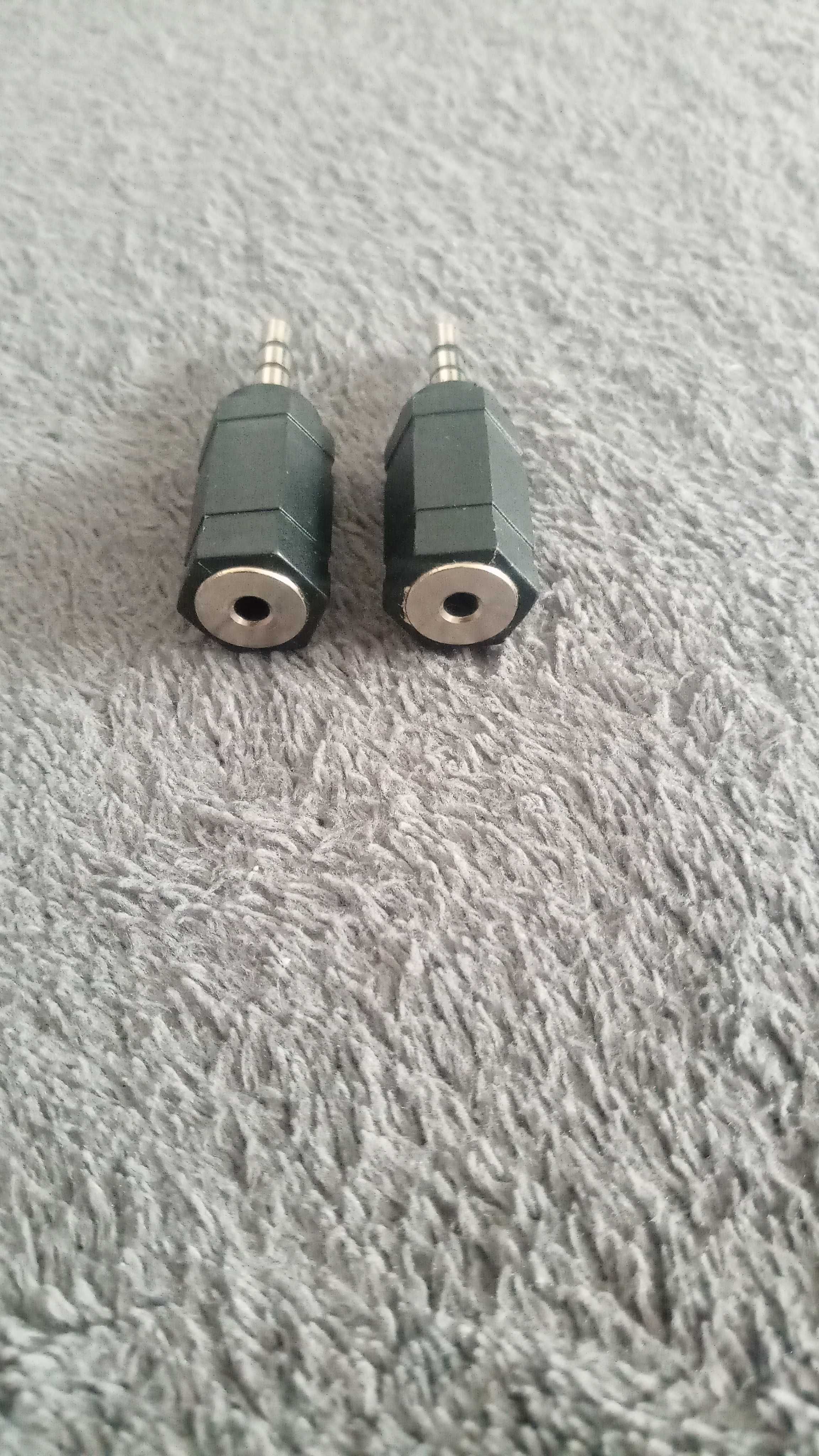 Przejściówka adapter wtyk Jack 3.5 gniazdo Jack 2.5 2 szt nowe