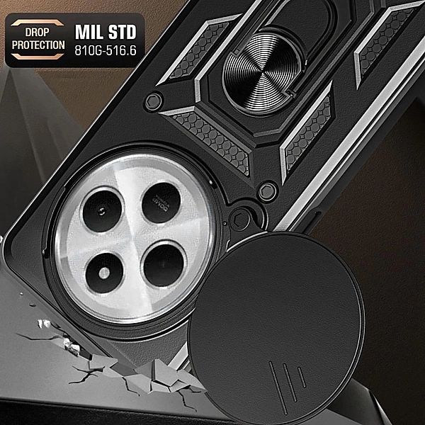 Etui Tech-Protect CamShield Pro na Xiaomi Redmi 14C / Poco C75 - czarn