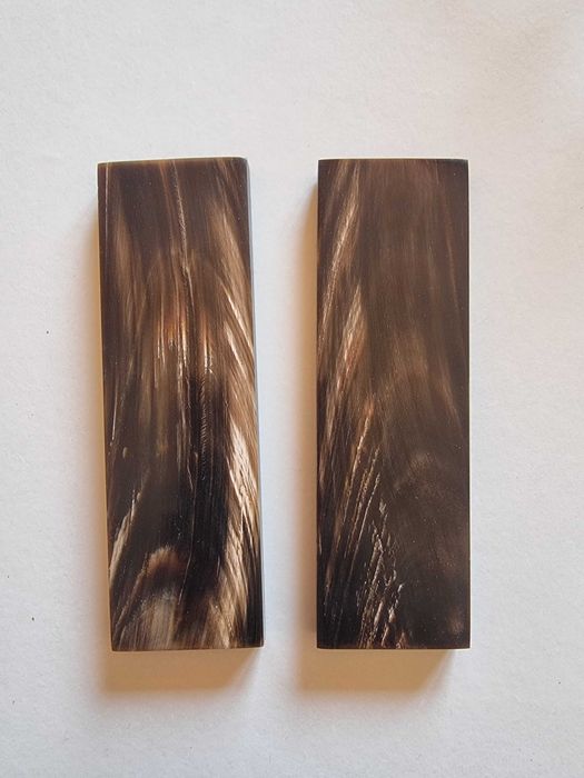 material para facas Talas de Búfalo e Búfalo esculpida