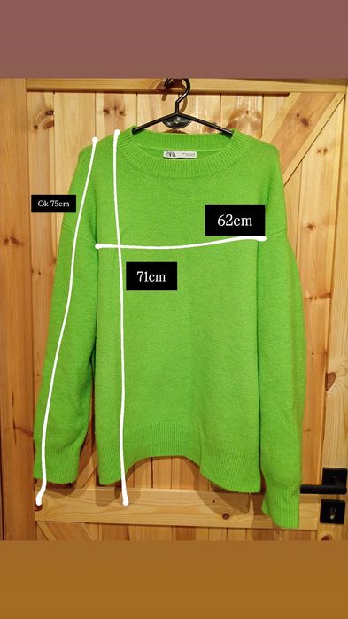 Zielony sweter Zara