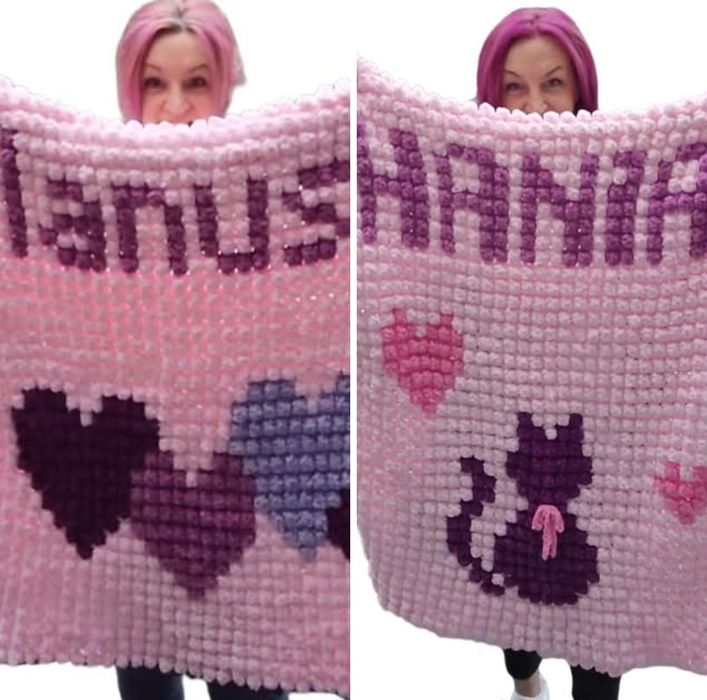 Kocyki na zamówienie  ręcznie wykonane