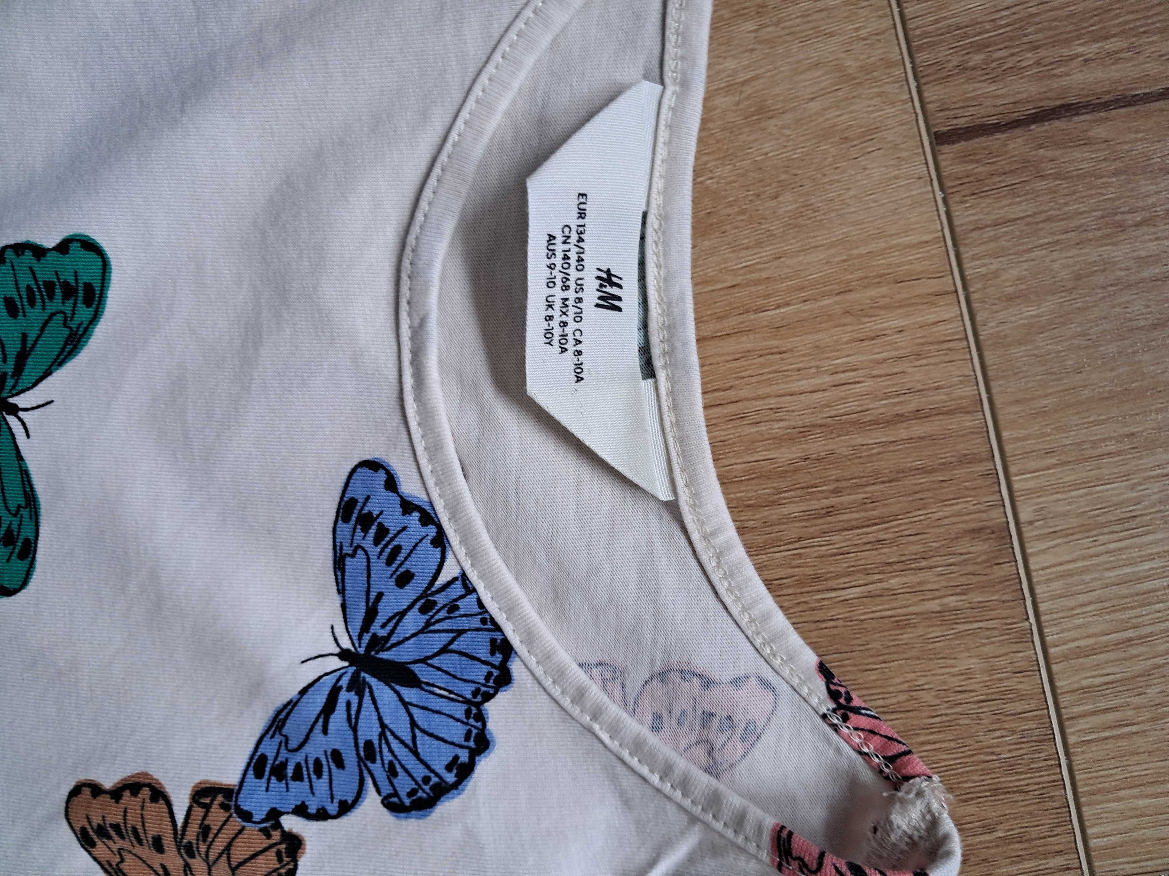 Letnia sukienka na ramiaczkach r.140 H&M +gratis sukienka CoolClub