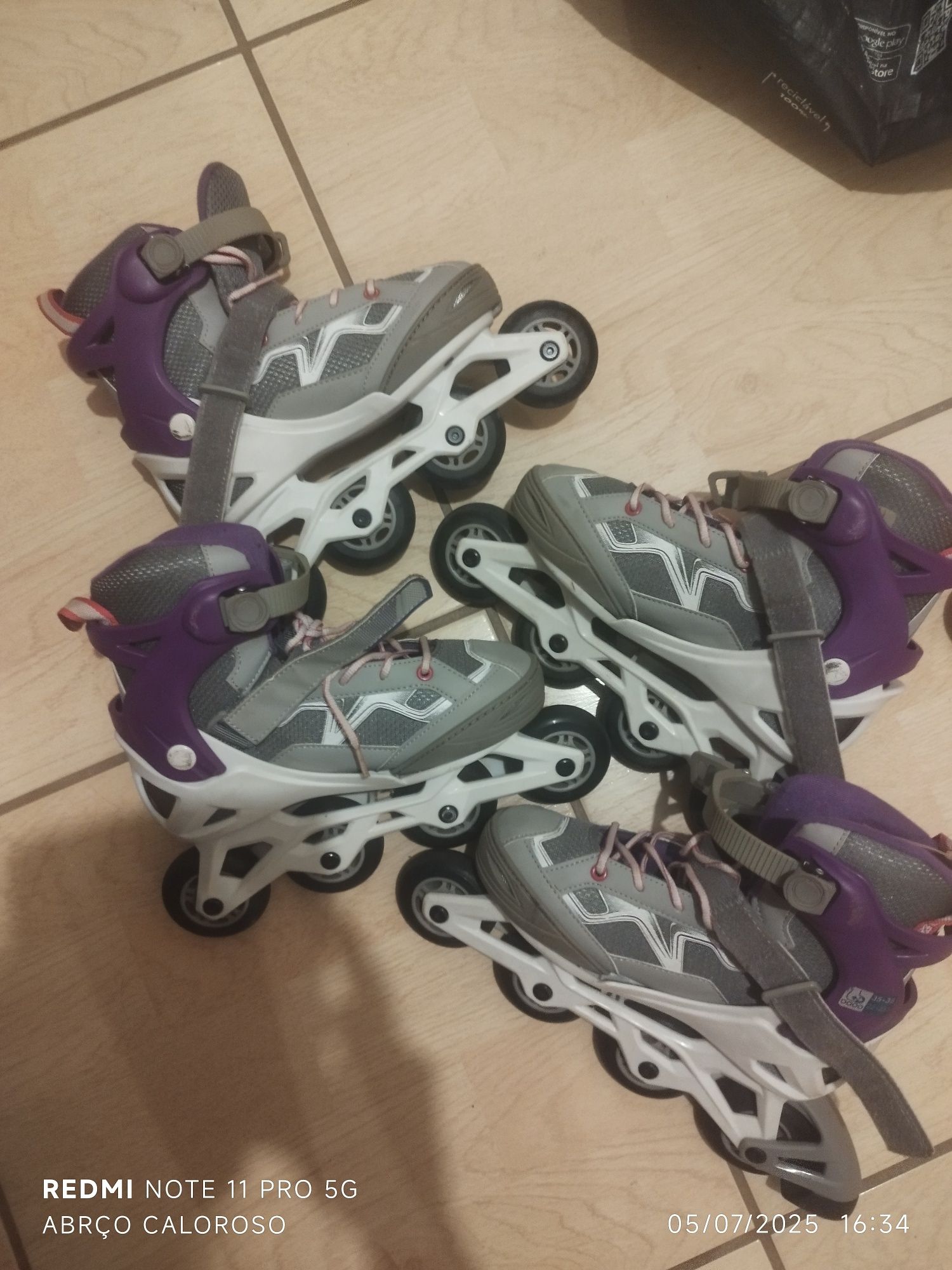 Patins em linha da Decatlon