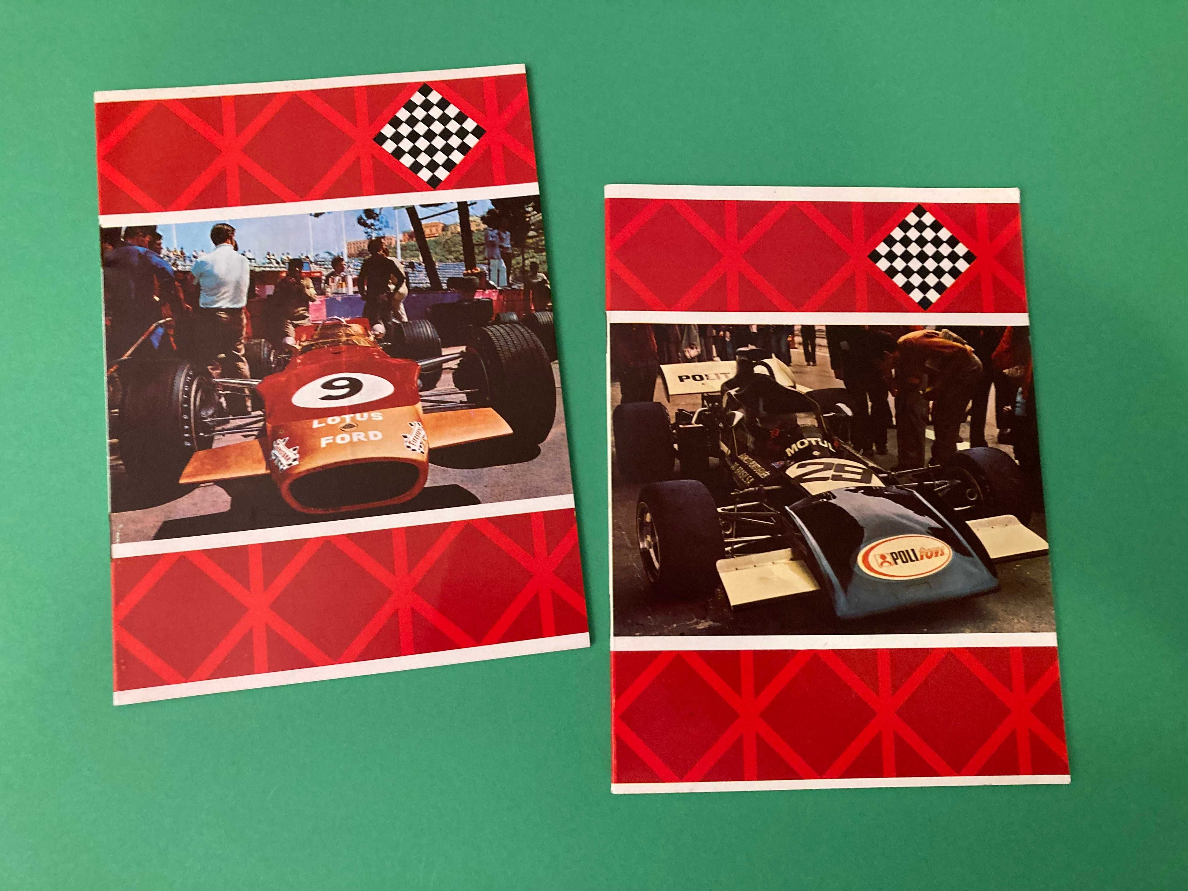 Rara Colecção de 8 Cadernos Escolares Formula 1 F1 Antigos