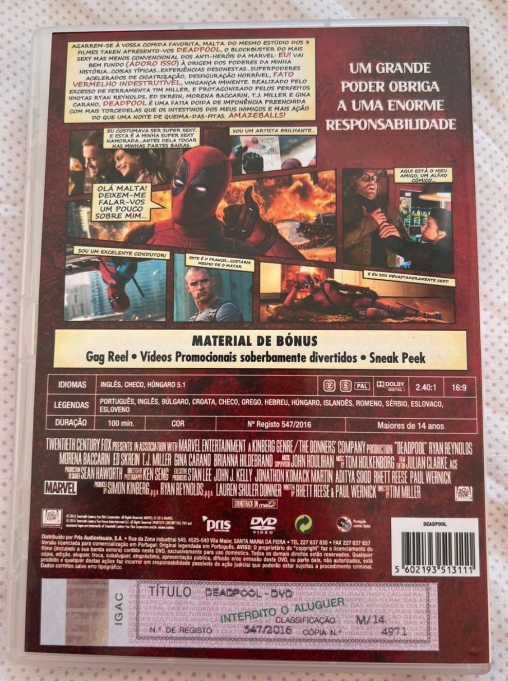 DVD Deadpool ( original)