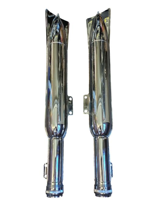 Nowe tłumiki tłumik rybka chrom kpl Jawa 250 353 - 350 354