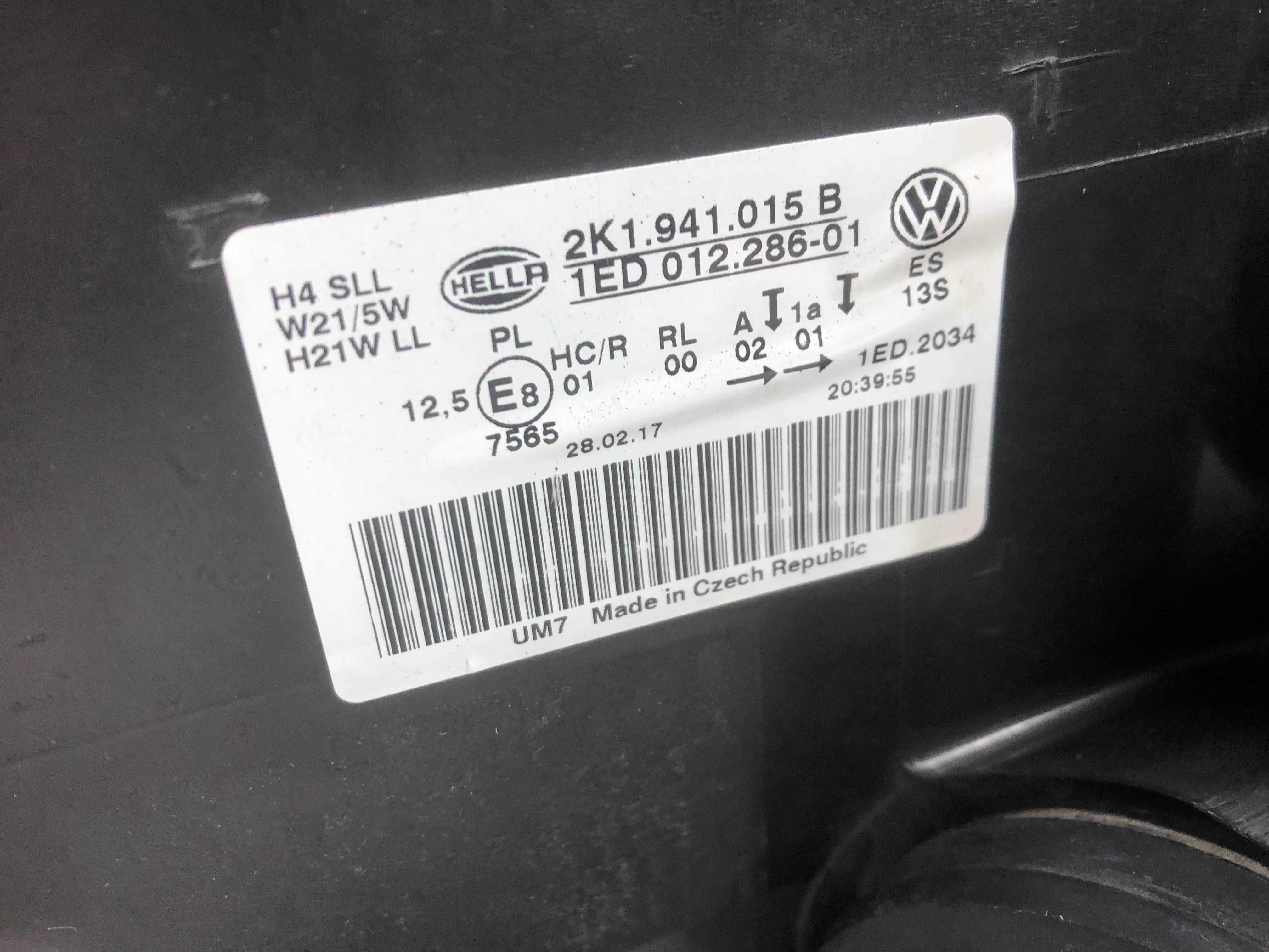 Volkswagen Caddy 4 2K1941005A 2K1941015B