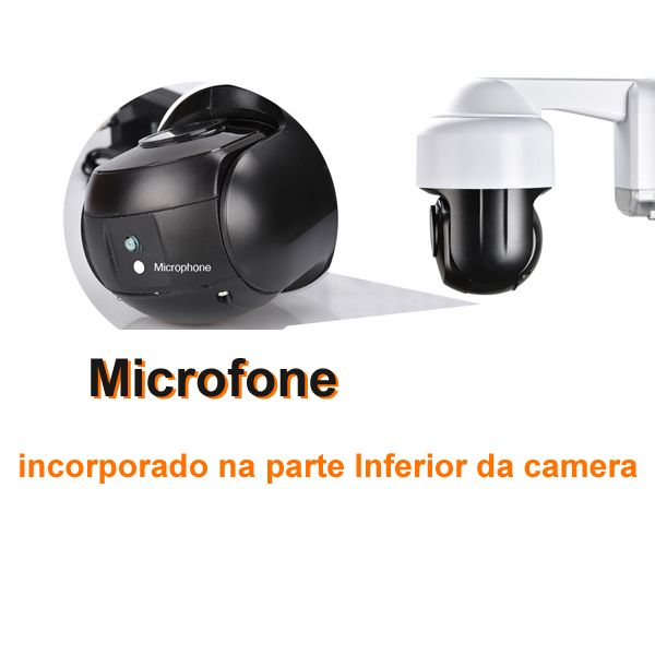 camera 5MP HD IP PTZ 2k robotativa dome speedome Android ios telemovel