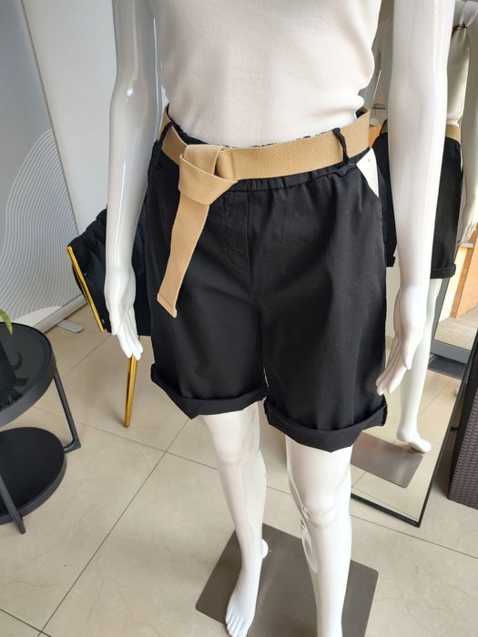 Bawełniane spodenki mundurowe - czarny One size