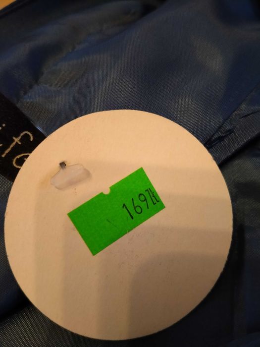 Prosta, krótka, niebieska sukienka Maravilla (M/38)