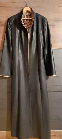 Płaszcz czarny długi 36-38