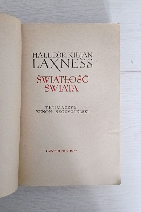 Światłość świata Halldor Laxness