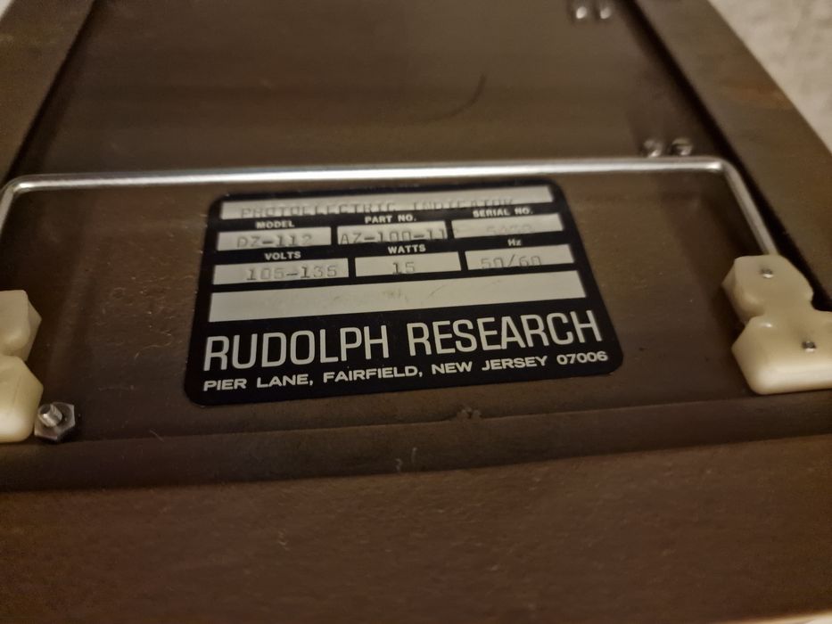 Rudolph Research photoelectric indicator model dz 112