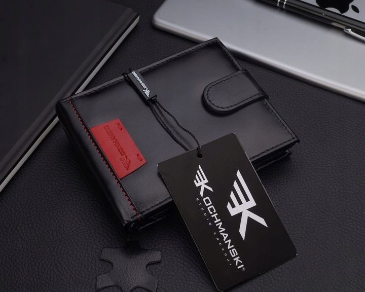 Kochmanski Portfel Męski Skórzany Antykradzieżowy Rfid
