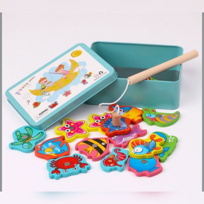 Магнітна риболовля в металевій коробці рибки магнитная рыбалка