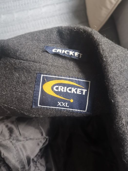 Kurtka płaszcz męski ciemnoszary XXL CRICKET wełna