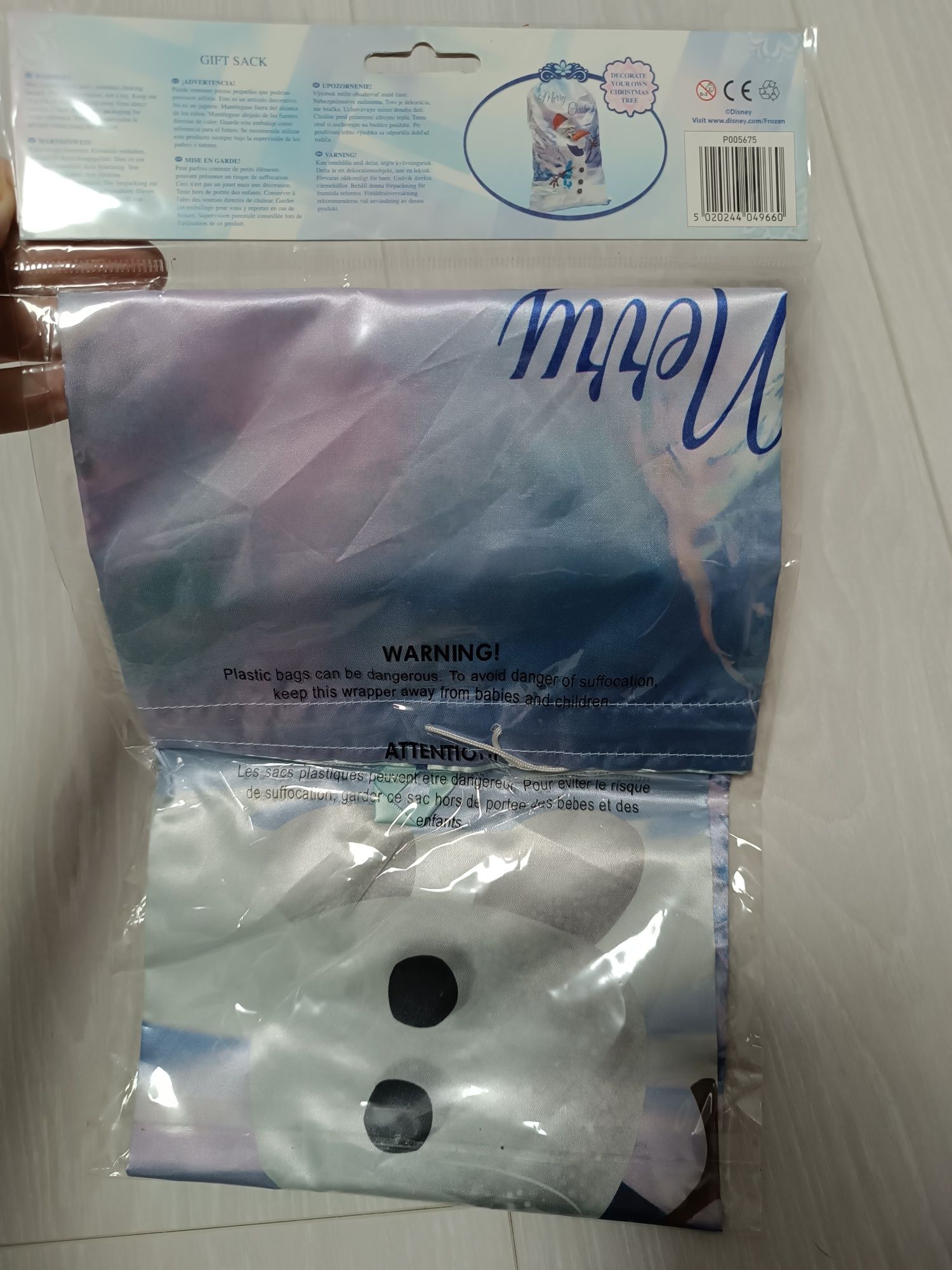 Мішок для подарунків Олаф frozen,новий