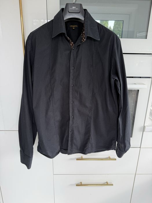 Lv Louis Vuitton czarna koszula bawełna elastan XL