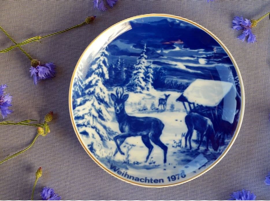 Датська декоративна тарілка вінтаж 1973 р. винтаж тарелка колекционная
