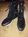 Botki GOODIN czarno srebrne 40