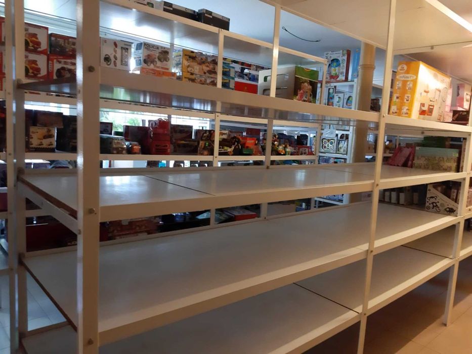 Regał metalowy DUŻY SOLIDNY do magazynu HURTOWNI garażu SKLEPU