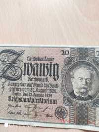 Reichsmark Reichsbanknote 1929 банкнота/купюра