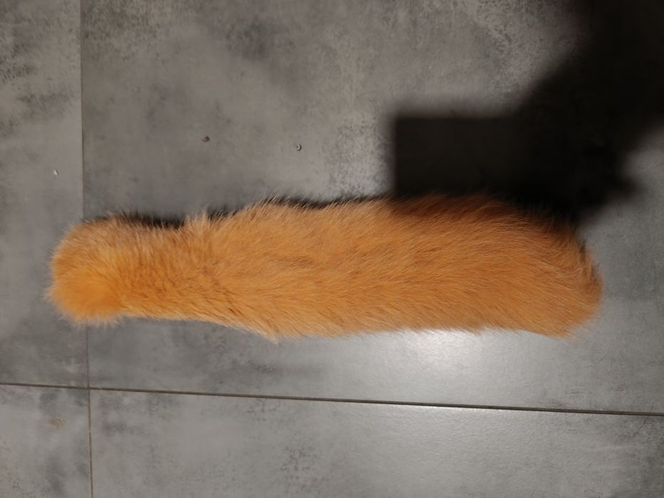 Ogon z lisa/brelok/zawieszka do torebki!Naturalny!