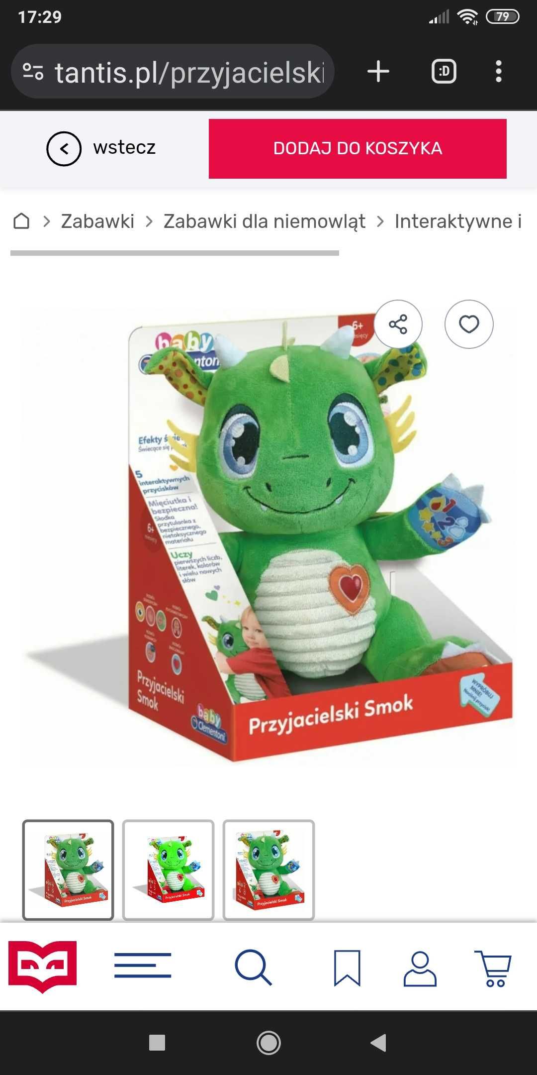 Zabawka interaktywna smok clementony