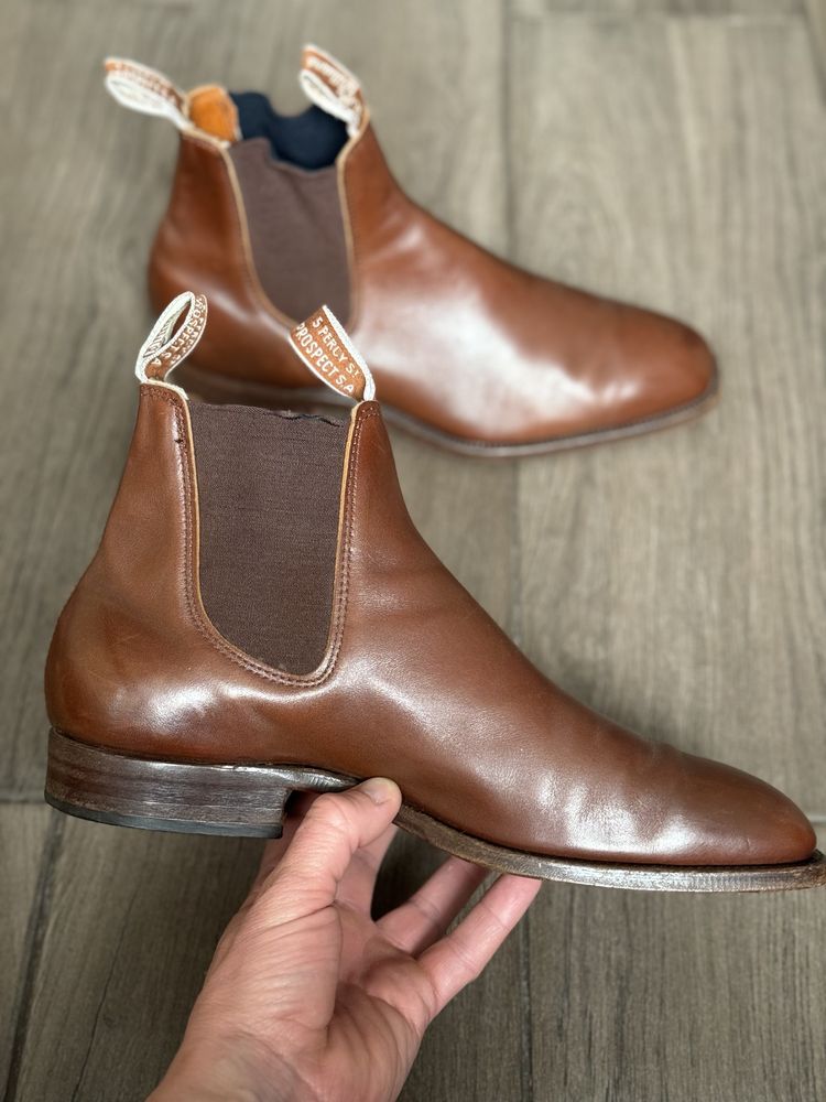 Челсі R.M. Williams Mens Comfort RM Leather Chelsea Boots
