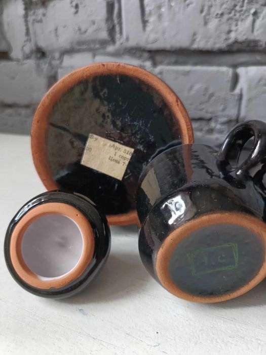 Васильківська кераміка, майоліка ссср. Кавовий сервіз, статуетки