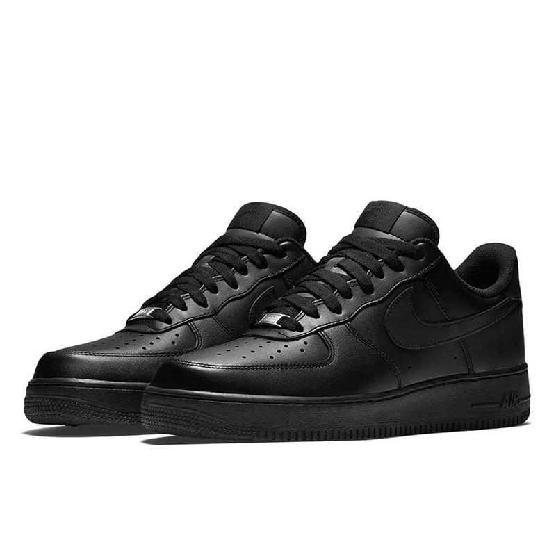 Кроссовки Nike Air Force 1 '07 Black Original | Найк аир форс черные