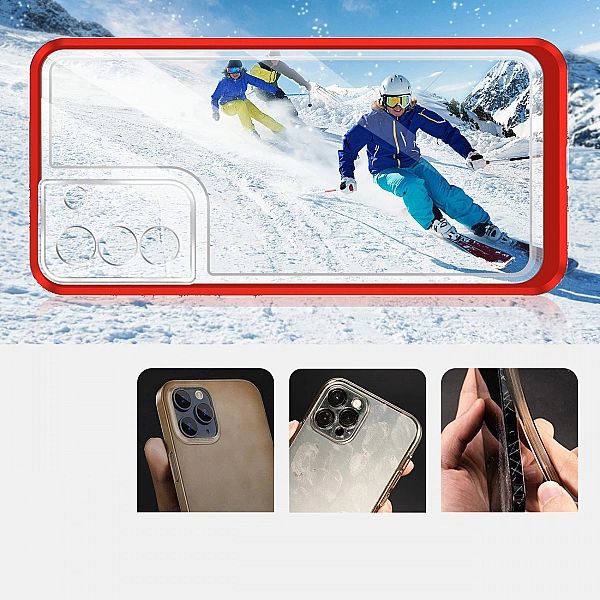 Clear 3in1 etui do Samsung Galaxy S22+ (S22 Plus) żelowy pokrowiec z r