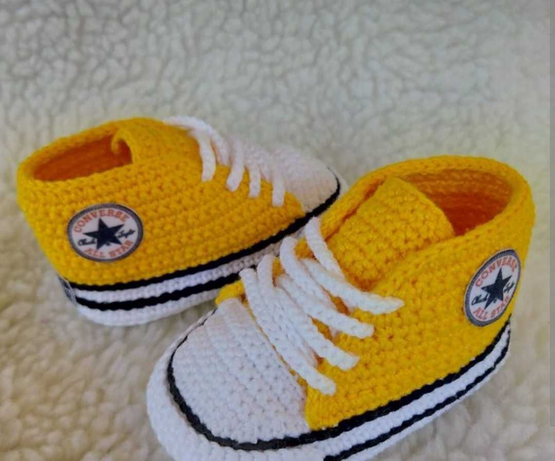 All star em crochê para bebê