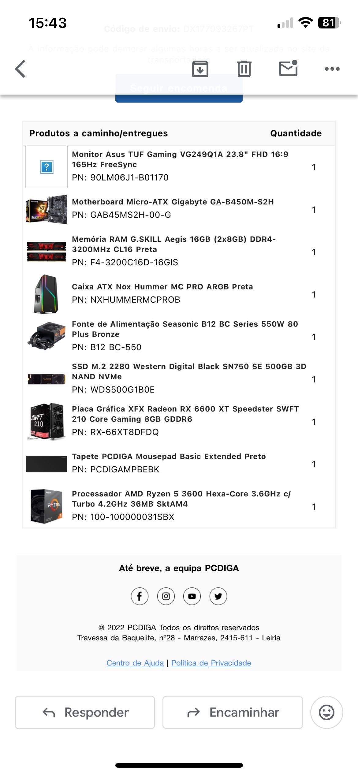 Computador e monitor asus