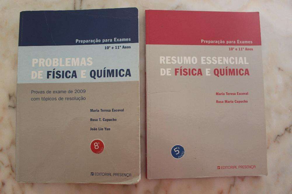 Livros Preparação para Exames Física e Química 10º e 11º anos