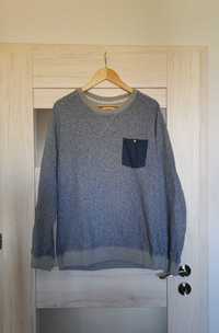 Duński niebieski sweter z kieszonką L