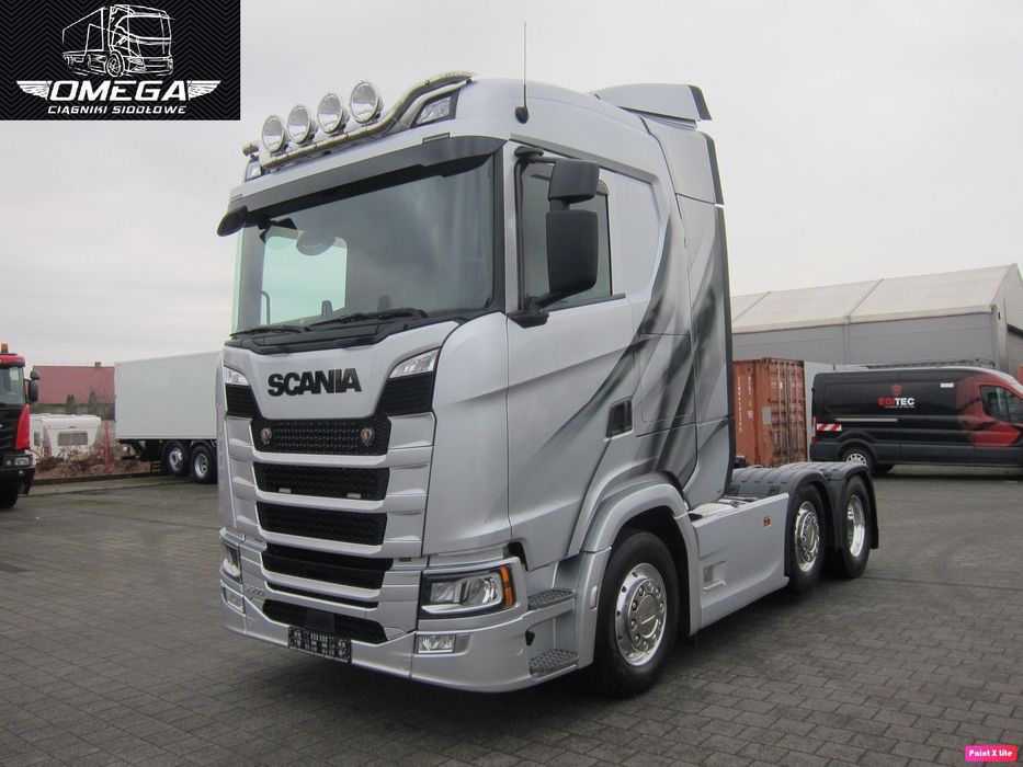 Scania S 500 // S500 // 500S / 6X2 PUSHER 70 Ton / poduszki przód // Full LED // Spr Z Niemiec  Omega Gniezno