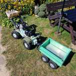 Mb trac 1500 koparka z łyżka traktor traktorek na pedały z przyczepka