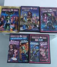 5 szt. DVD Monster High kolekcja