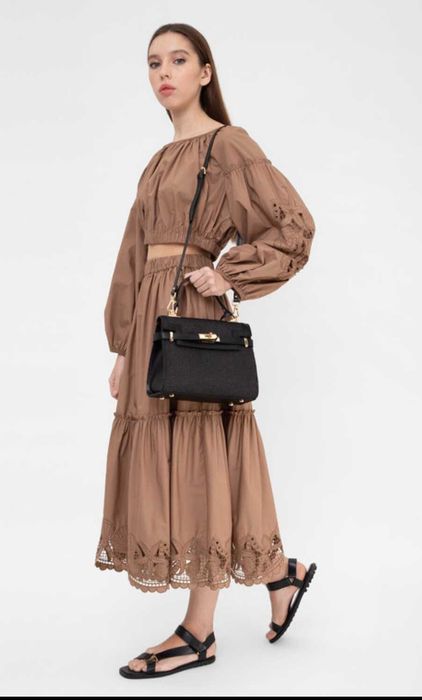 Новая кож черная сумка Gianni Notaro. Италия