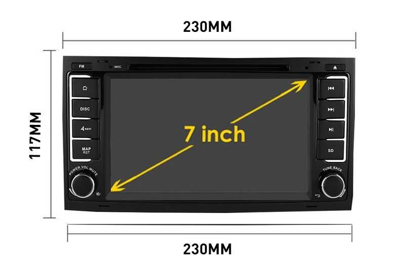 CarPlay Radio FM RDS DAB+ Android GPS USB WiFi 4G VW Touareg VW T5