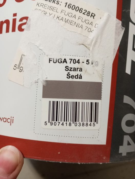 3x Kreisel fuga do cegły i kamienia nowa 5kg szara
