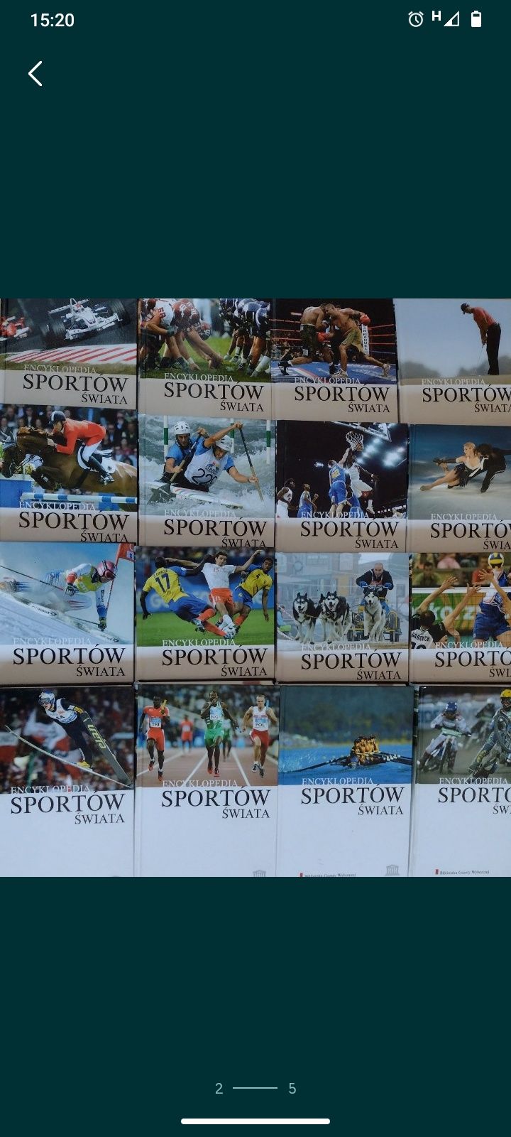 Encyklopedia sportów świata 16 tomów + 16 gier sportowych na CD