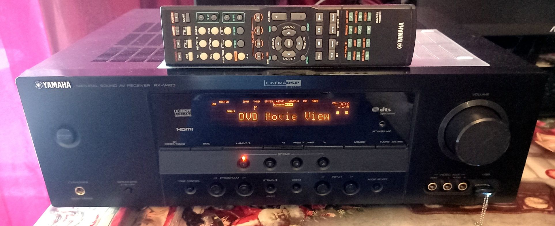 Yamaha RX-V463 5.1×110w HDMI/Optical/USB/DRC/YPAO/6-16om