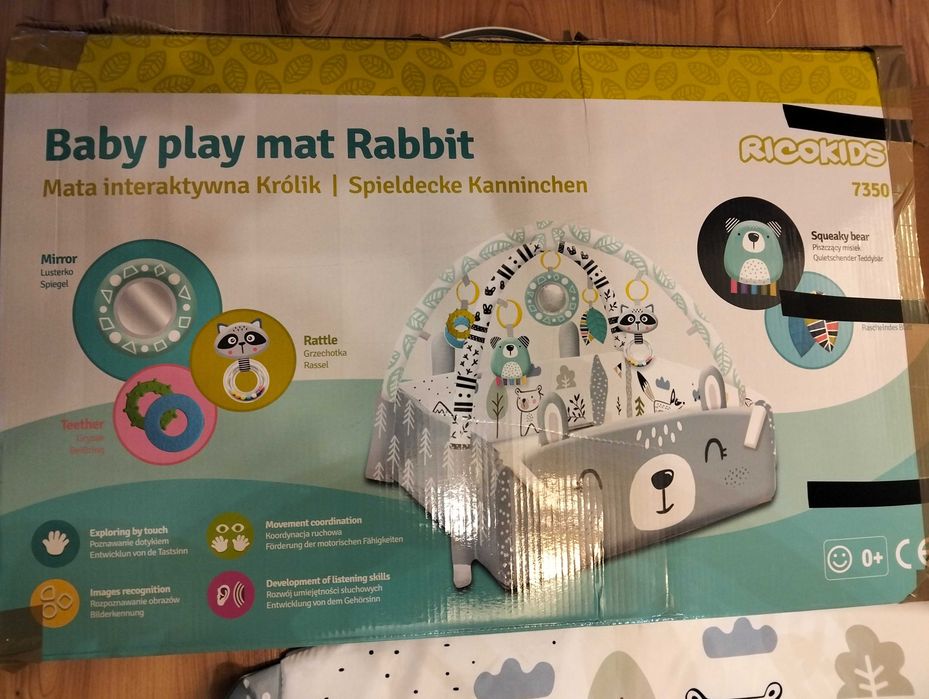 Mata interaktywna edukacyjna RICOKIDS królik 3w1