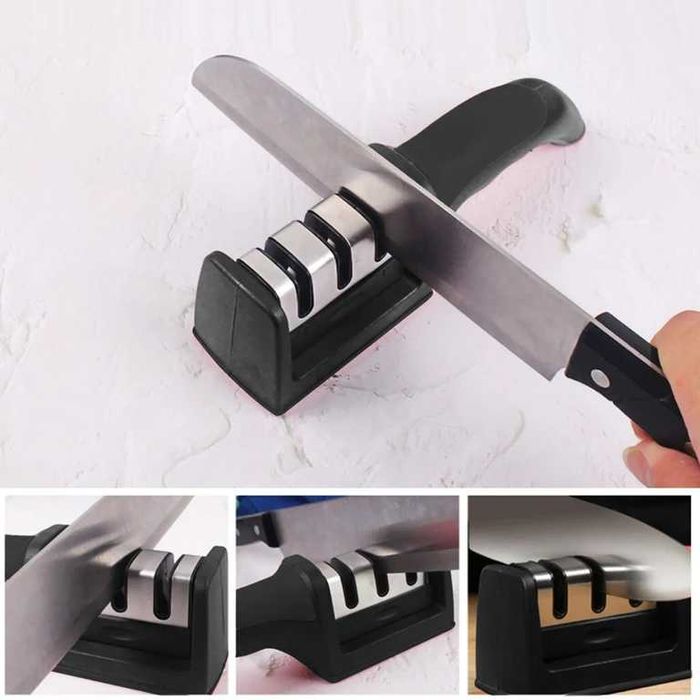 Ostrzałka Osełka Do Noży Nożyczek Kuchennych Trójfazowa Do Ostrzenia