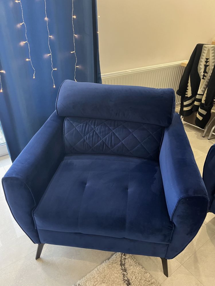 Zestaw wypoczynkowy Sofa Fotel Scandic Feniks Magic Velvet