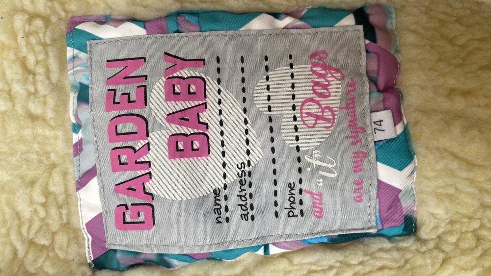 Зимовий комбінезон на овчині + утеплювач 74-80 розмір 6-9 міс